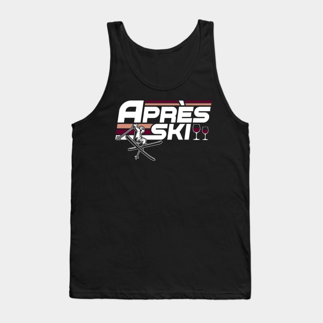 Apres Ski Funny Skiing Winter Tank Top by MandeesCloset